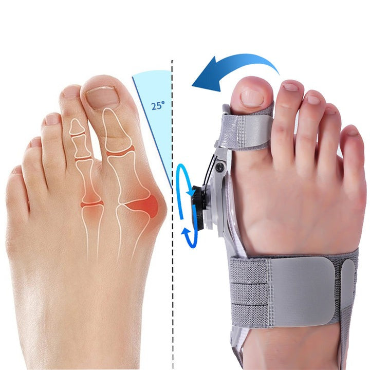 Skanto | Bunion Corrector Splint for Pain Relief and Alignment - Justerbar Fotstøtte for Hallux Valgus Behandling