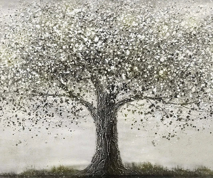 Tree Of Life Veggkunst Fine Art Lerrettrykk Moderne Svart-Hvitt-Plakatbilde For Stue Soverom Hjemmekontor Kunst Dekor | Skanto
