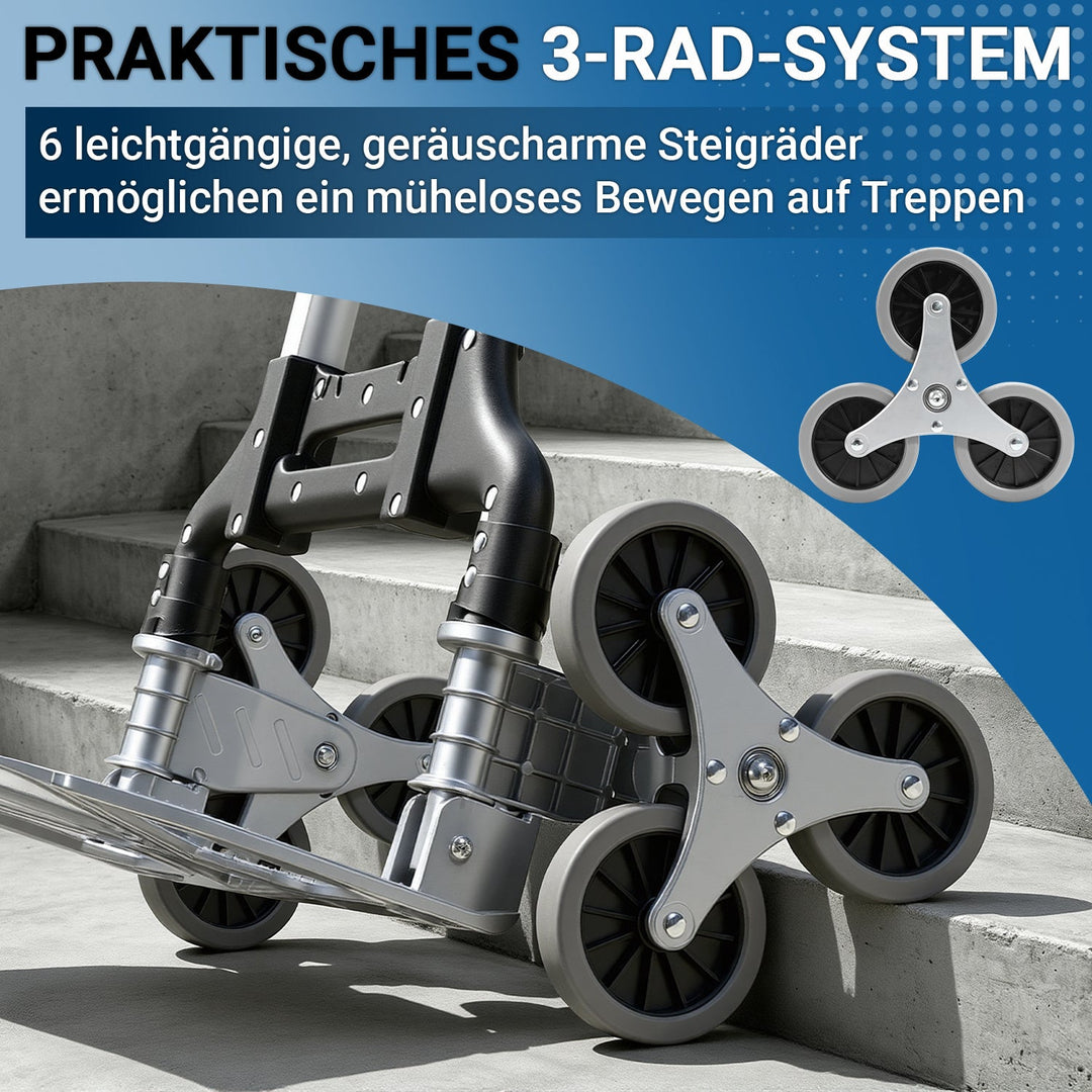 Trappetransportvogn Sammenleggbar Trappetruck opptil 75kg | Skanto