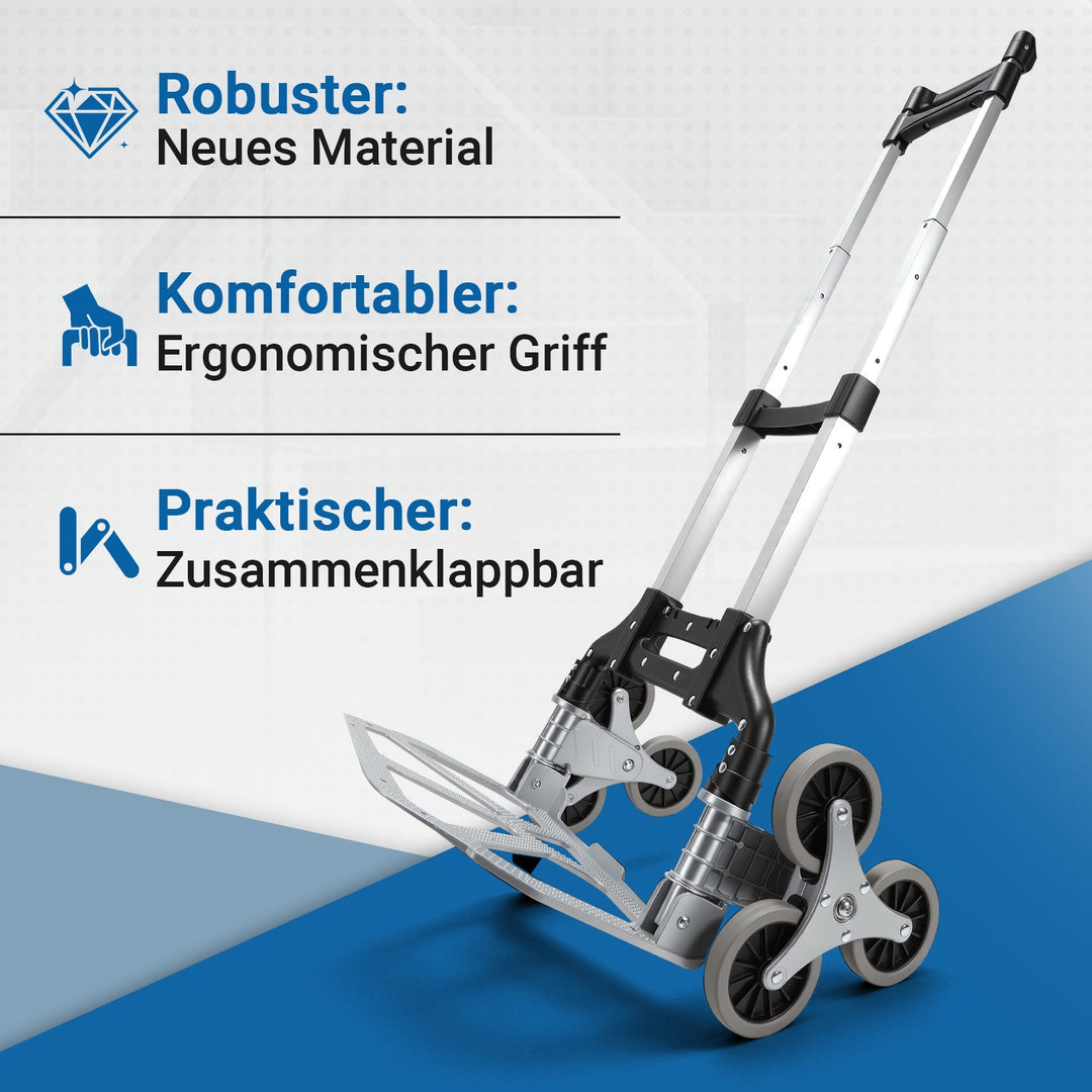 Trappetransportvogn Sammenleggbar Trappetruck opptil 75kg | Skanto