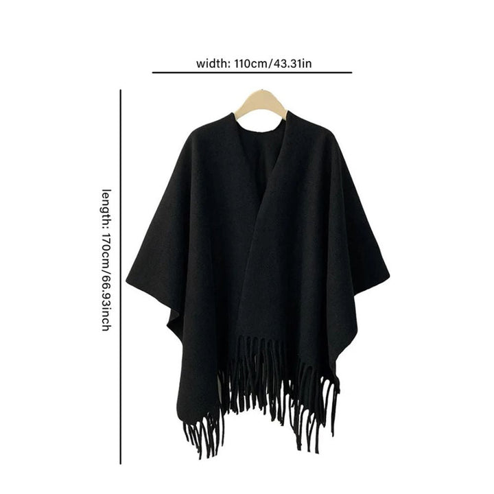 Twilight Chill Acryl-Poncho-Schal