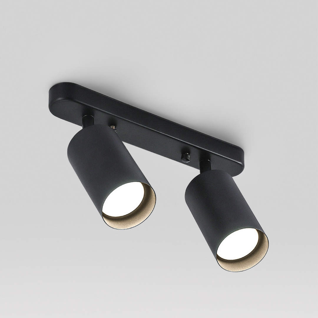 Skanto | TwinGlow Rotterende Taklampe – Justerbar 2-Hodes Moderne Spotlights
