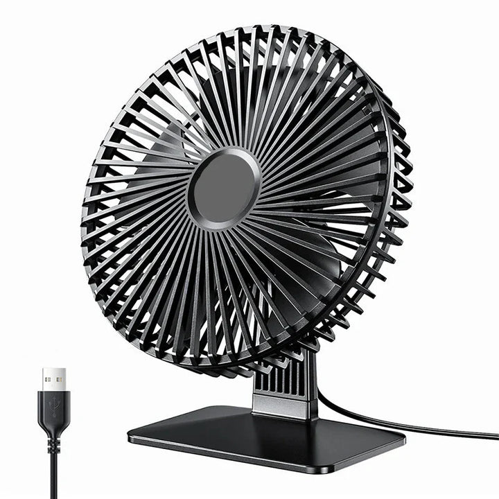 Skanto | Mira Svingende USB Vifte – Støysvag, Kompakt & 4 Hastigheter for Skriver og Nattbord
