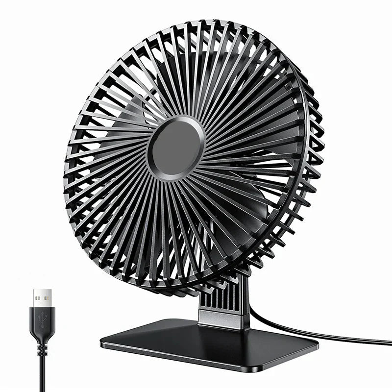 Mira Oscillerende USB Vifte – Stille, Kompakt & 4 Hastigheter for Skrivebord og Natthyller | Skanto