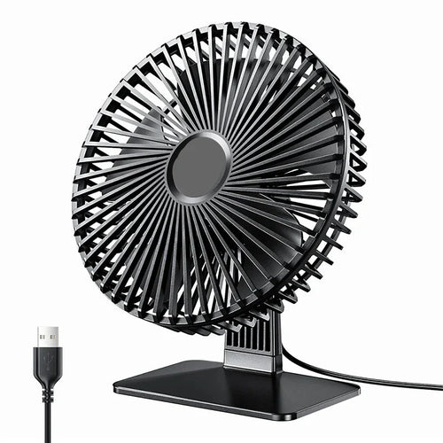 Skanto | Mira Svingende USB Vifte – Støysvag, Kompakt & 4 Hastigheter for Skriver og Nattbord