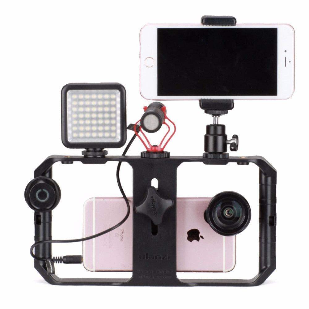 VideoGrip Smartphone Stabilizer – Profesjonell Film Bur med Kaldt Skofeste | Skanto