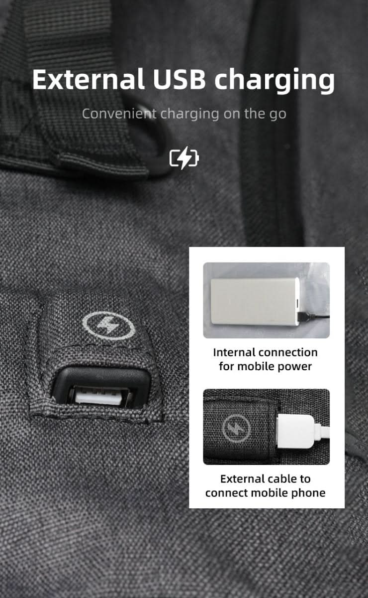 Skanto | Fleksibel Dagsryggsekk med USB & Laptoprom