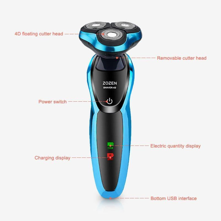 Skanto | USB Lading Elektrisk Barbermaskin Vanntett Profesjonell Skjeggtrimmer