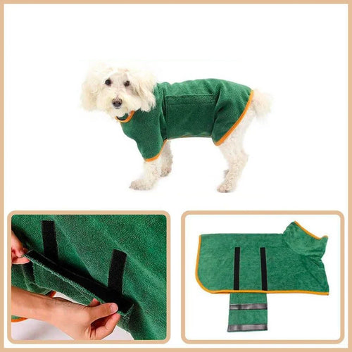 Pet Drying Robe - QuickDry Paws Skanto