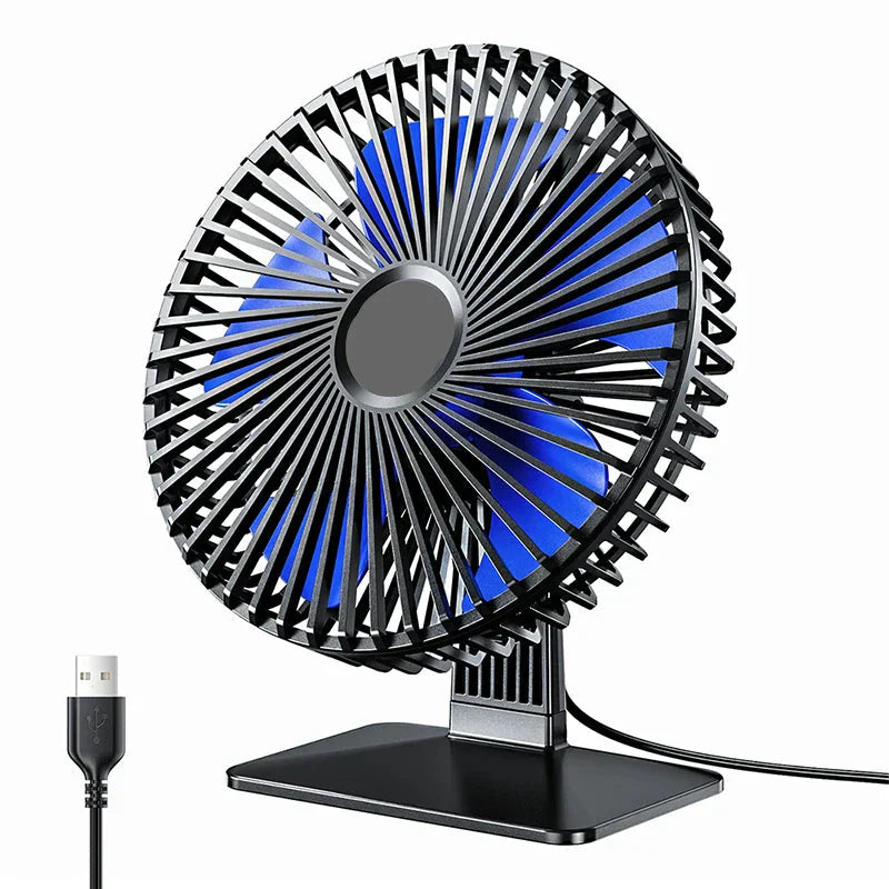 Mira Oscillerende USB Vifte – Stille, Kompakt & 4 Hastigheter for Skrivebord og Natthyller | Skanto