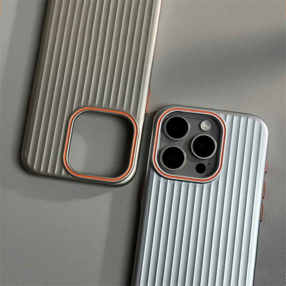 Skanto | Ultrafin korrugert matte sjokksikker etui for iPhone