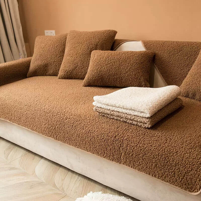 Ultrasoft Teddy Fleece Varm Non-Slip Sofa Deksel 90x160 cm | Skanto