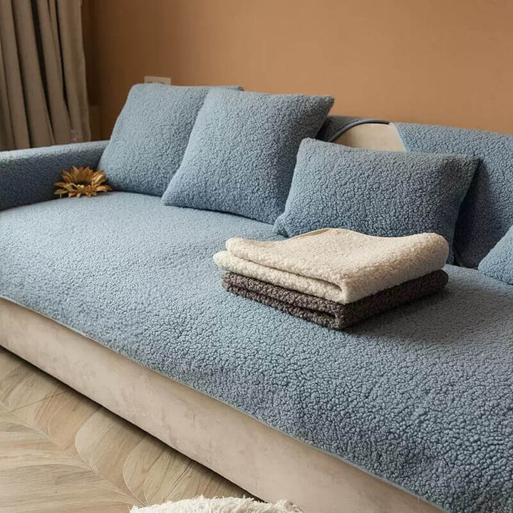 Ultrasoft Teddy Fleece Varm Non-Slip Sofa Deksel 90x160 cm | Skanto