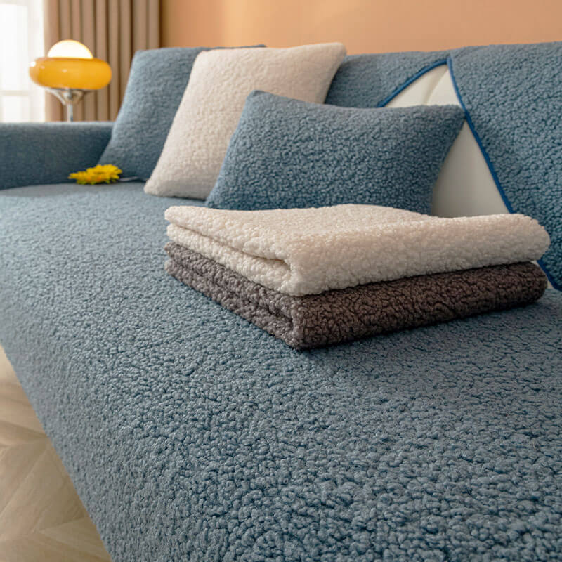 Ultrasoft Teddy Fleece Varm Non-Slip Sofa Deksel 90x160 cm | Skanto