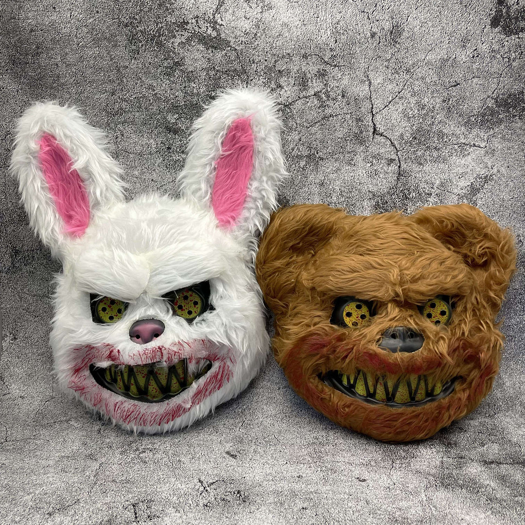 Skanto | Skummel Maske Furro | Unisex Halloween Maske | Tegneserie Skrekkdesign | Falsk Pels