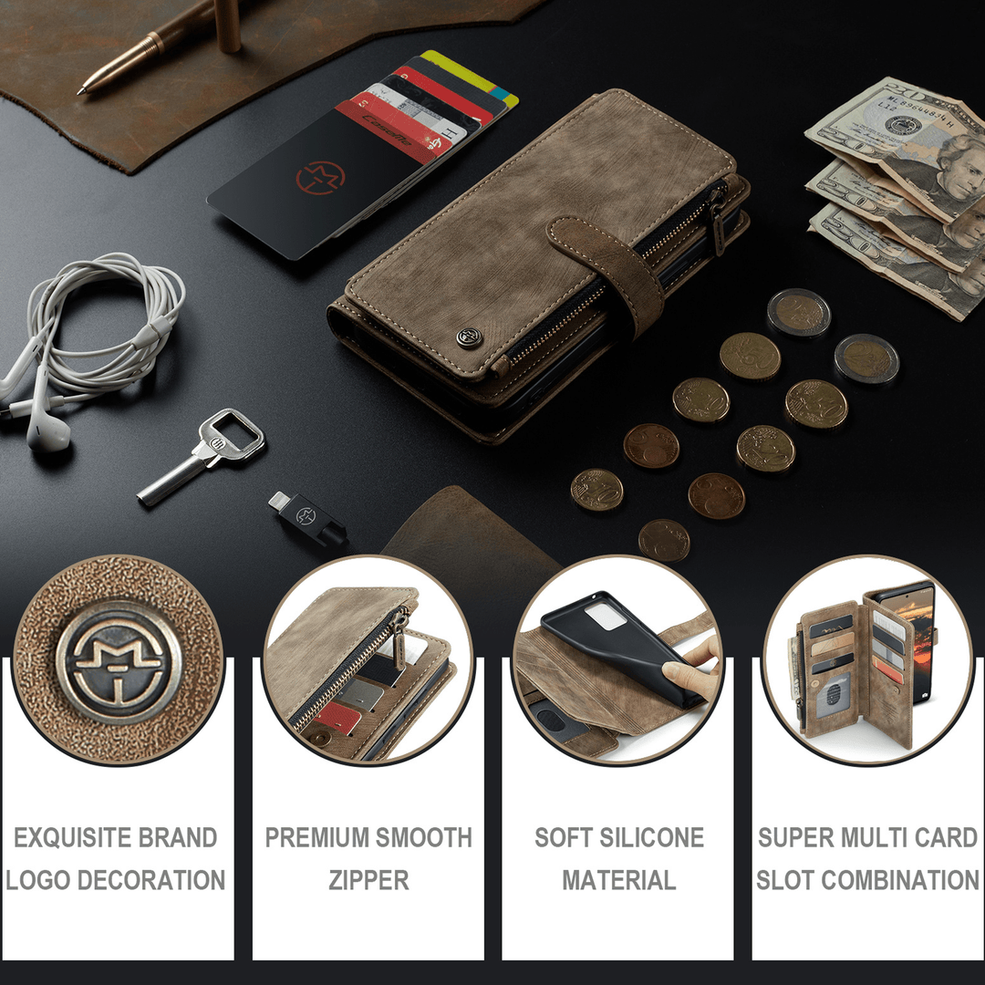 Skanto |  Lær Wallet Case for Samsung Galaxy A-Serie