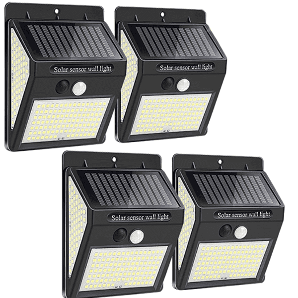 Bevegelsessensor Solcelledrevet 100 Led Lys | Skanto