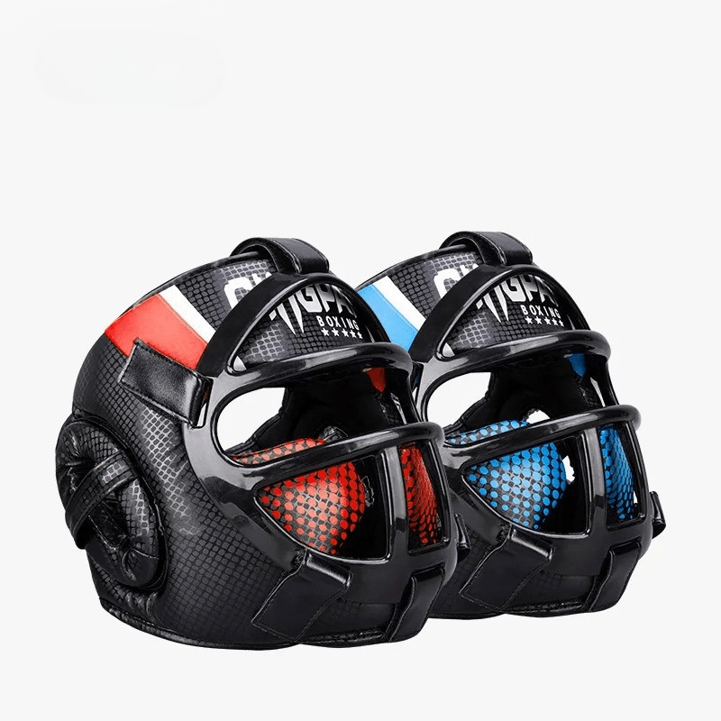 Skanto | Premium hodebeskyttelse med ansiktsmaske for kampsport