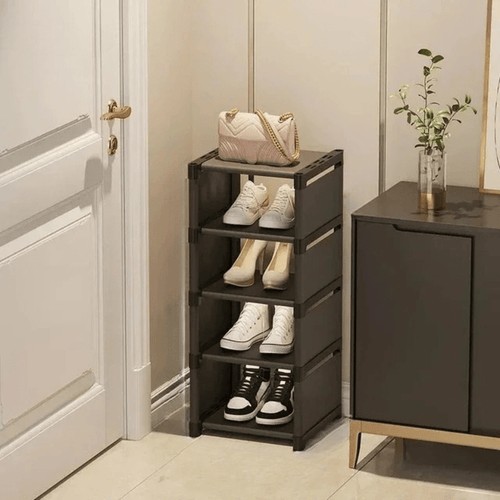 Platzsparendes Schuhregal – Stapelbares Schuhregal für Ecken und kleine Räume