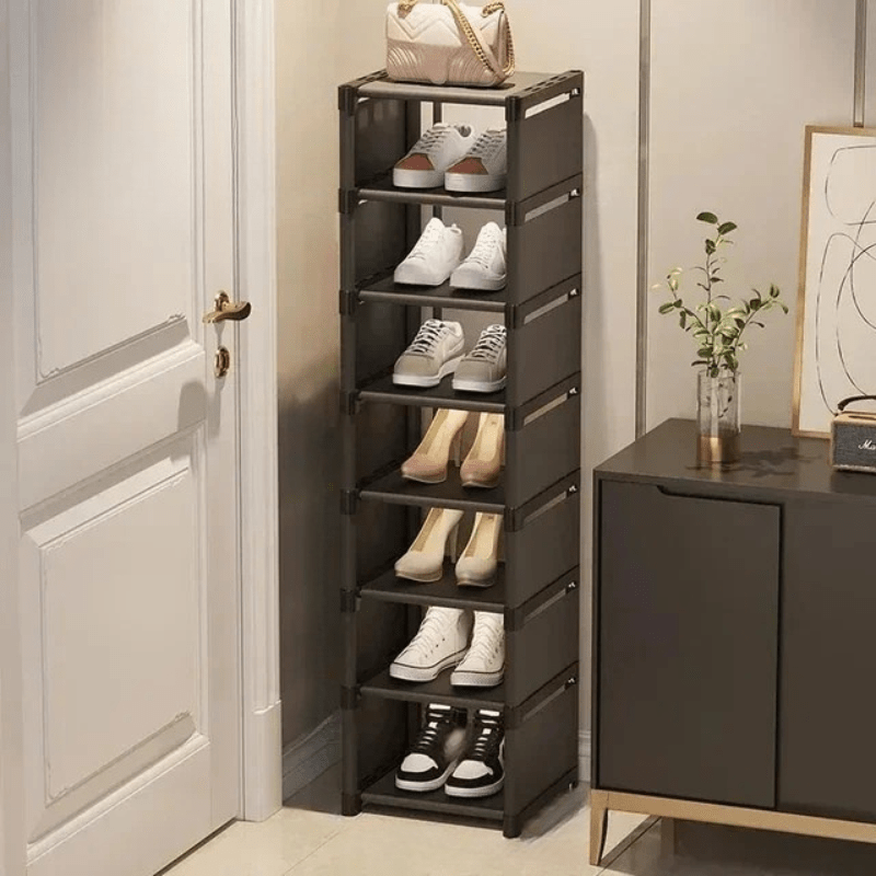 Platzsparendes Schuhregal – Stapelbares Schuhregal für Ecken und kleine Räume