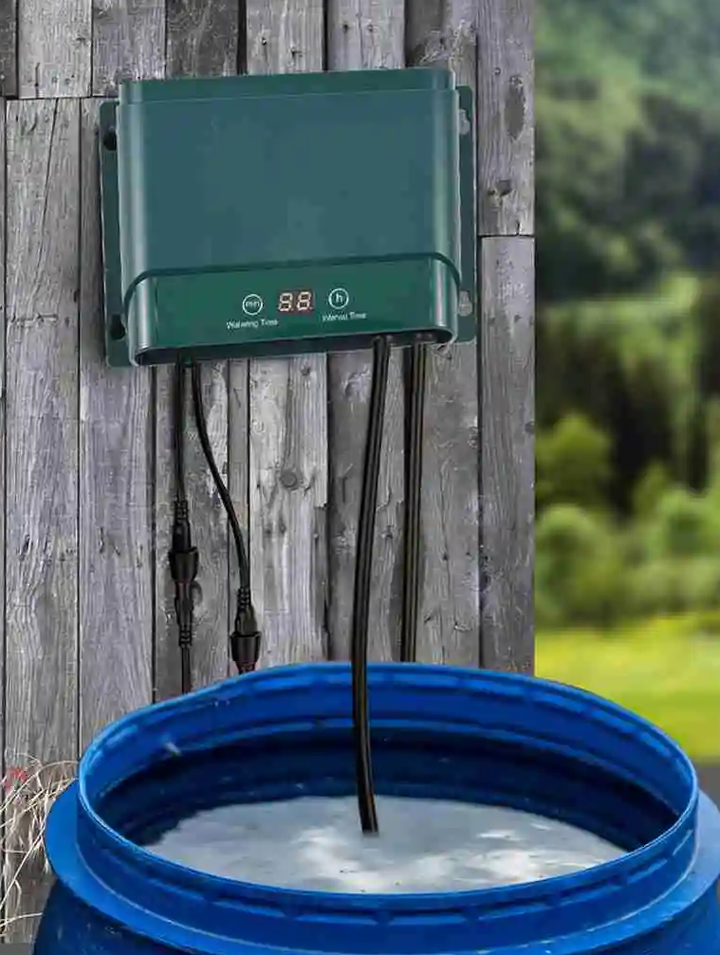 Skanto | Solnedbørs irrigasjonssystem sett Automatisk vanning med 30 moduser og 7 timere – AquaFlow