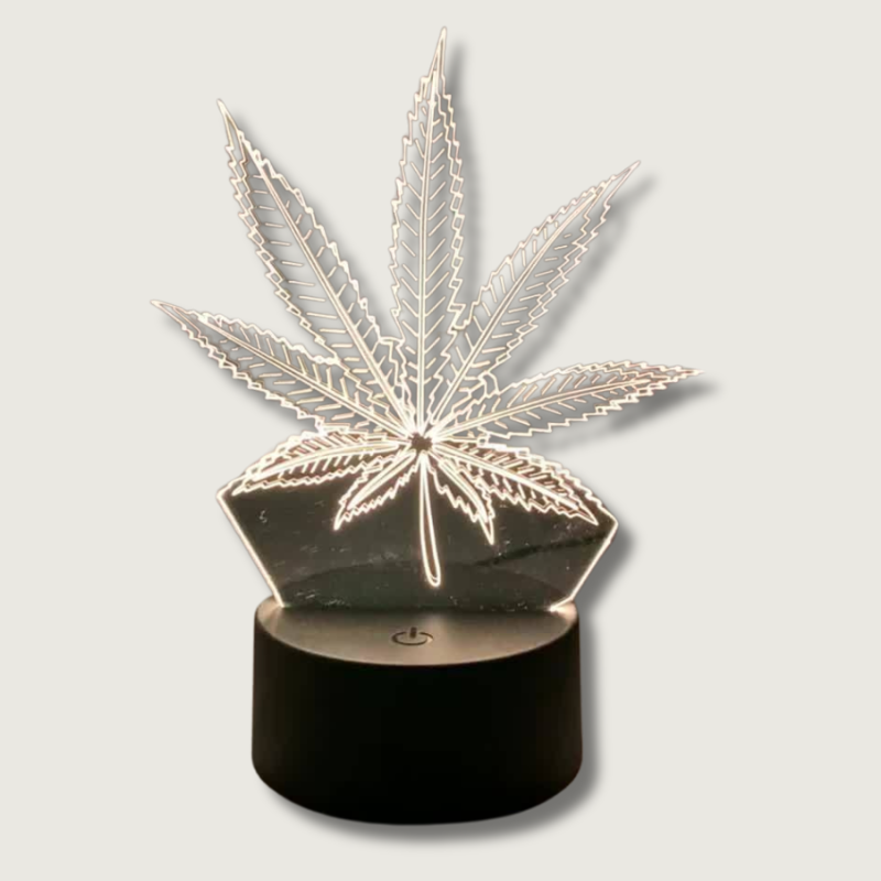 Skanto | GlowBud - 3D Hampbladlampe