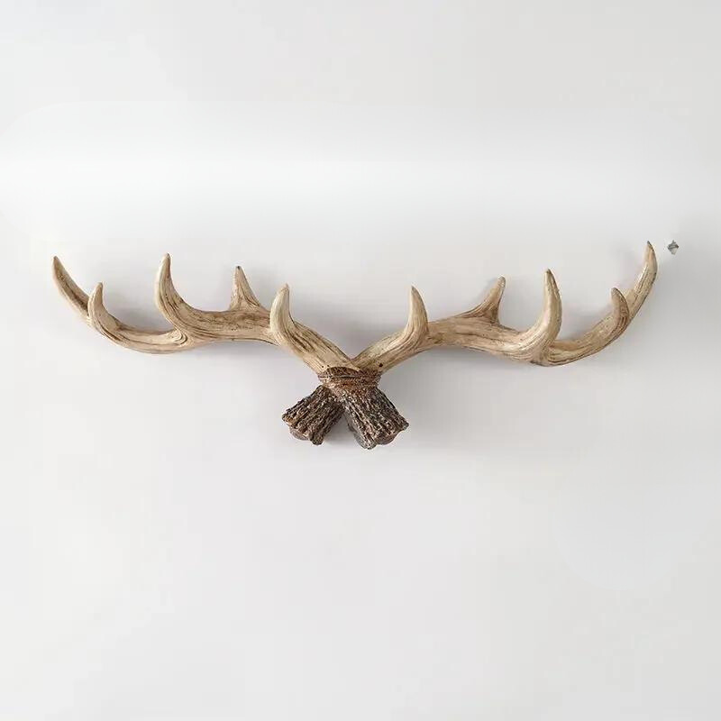 Vintage-Wandhaken fra Geweih, rustikale Garderobe