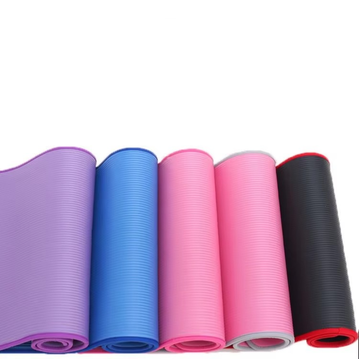 Ekstra kuk, 1 cm (0,39 Zoll) kukk, rutschfeste Gymnastik- og Yogamatte med Trageband