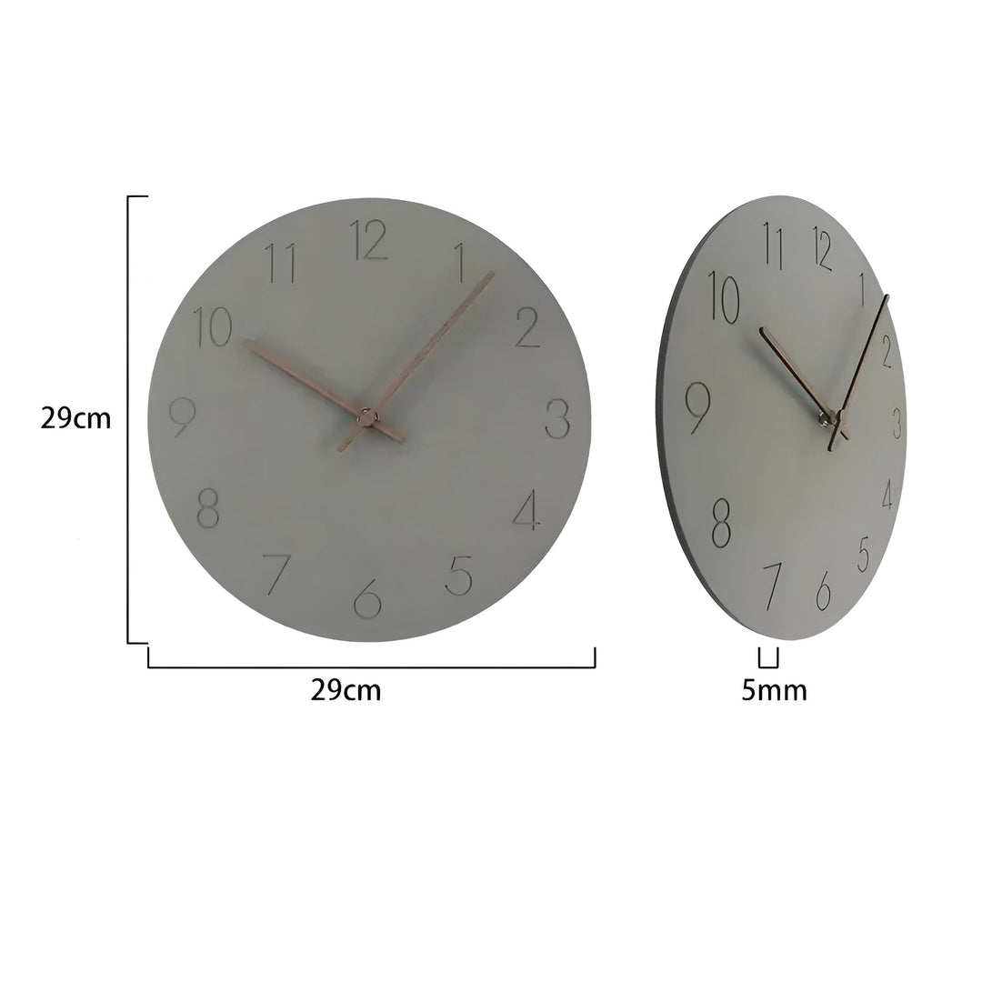Veggklokke i tre – minimalistisk design for moderne livsstil