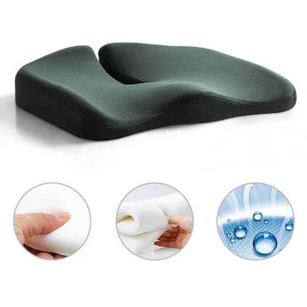 ErgoRelief Seteklem - Ergonomisk Minne Skum Klem for Rygg og Haleben | Skanto