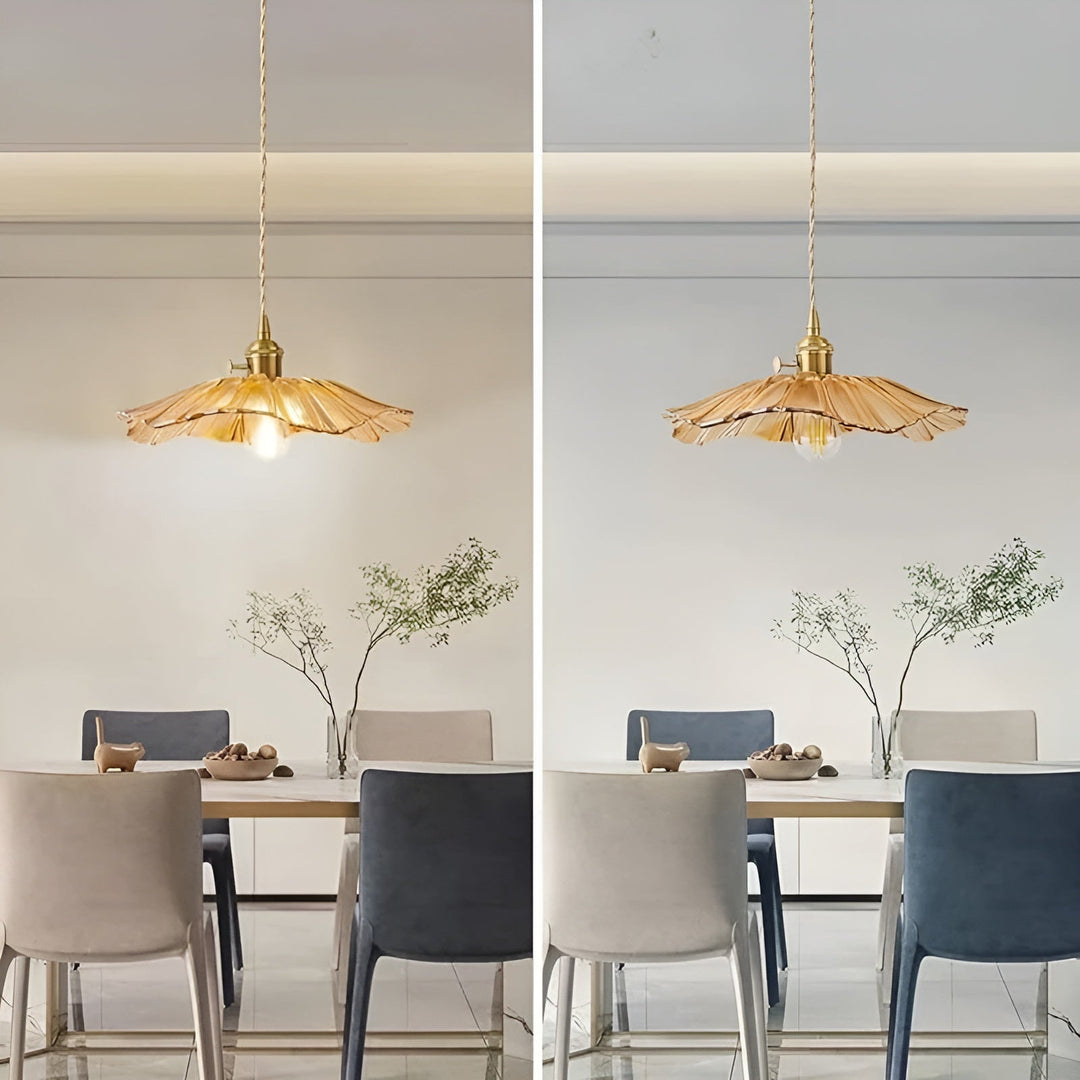 Blomsterpendellampe – Varmt lys og stilig design | For hjemmet ditt