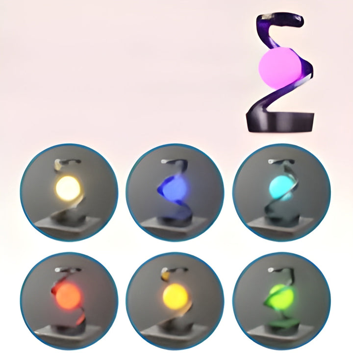 OrbitGlow Lampe - Stilig Belysning med Trådløs Lading | Skanto