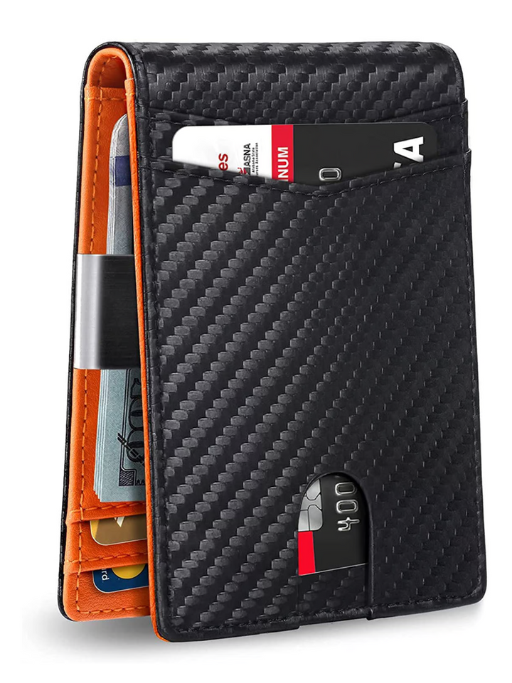 SafeSlim RFID-Geldbörse fra Leder für Herren – Kompakt, dunn og sicher