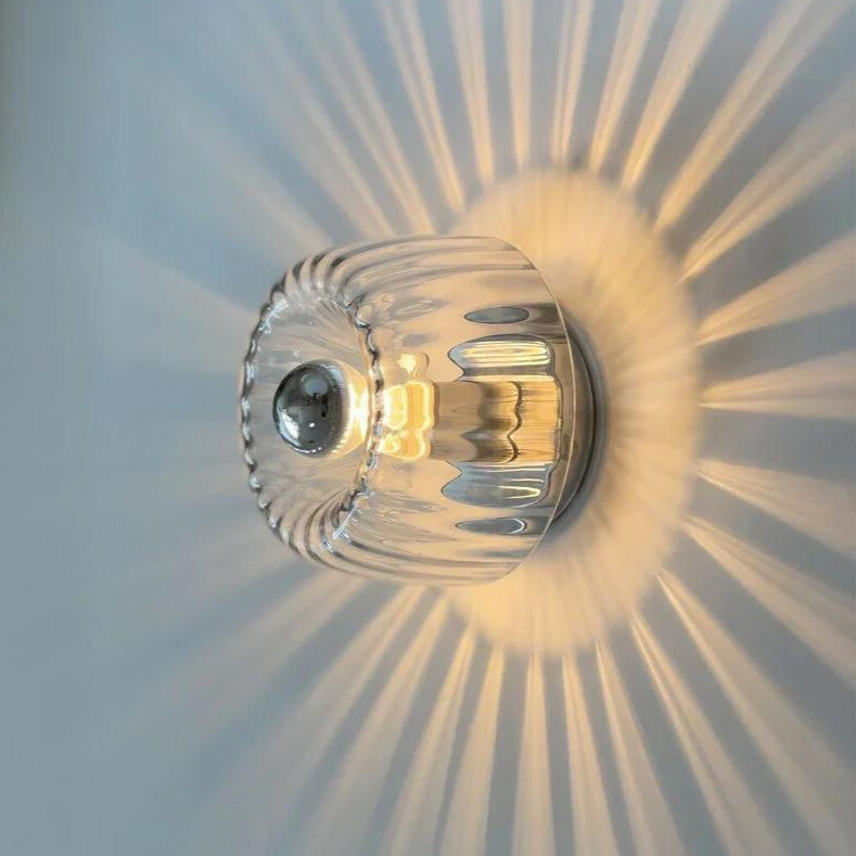 Skandinavisk Bauhaus Vegglampe laget av Glass, Moderne LED Vegglampe for Gang & Stue | Skanto
