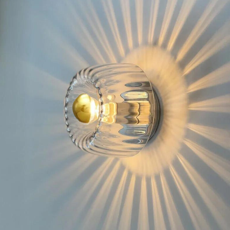 Skandinavisk Bauhaus Vegglampe laget av Glass, Moderne LED Vegglampe for Gang & Stue | Skanto