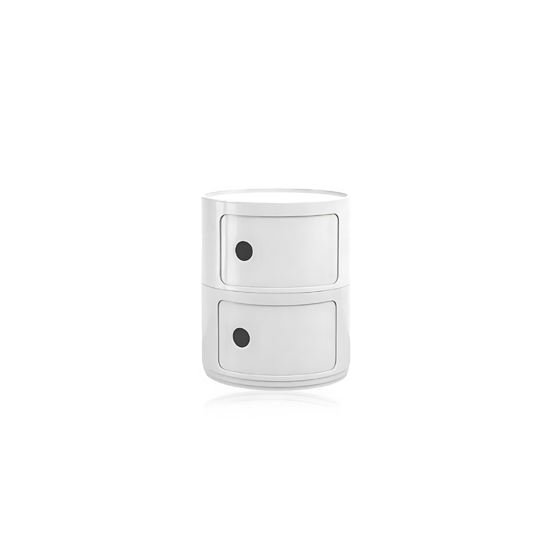 Skanto | Vase-formet Sidebord med Oppbevaringsrom