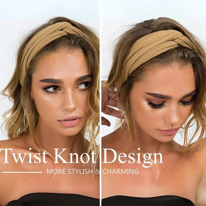 Skanto | Ribbet Twist Hodebånd – Boho Design
