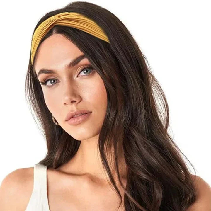 Skanto | Ribbet Twist Hodebånd – Boho Design