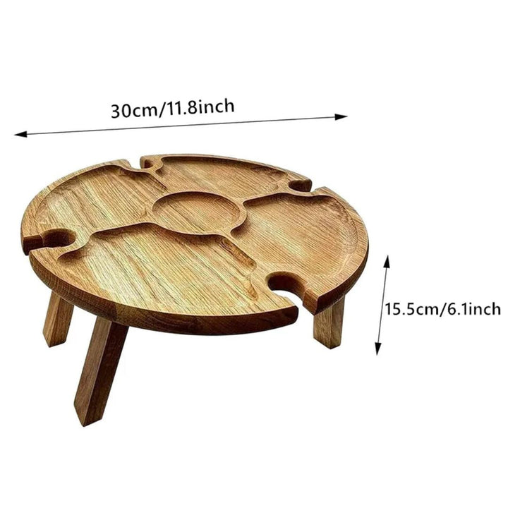 CheeseBoard Delights – Stylish Wooden Picnic Accessory Skanto