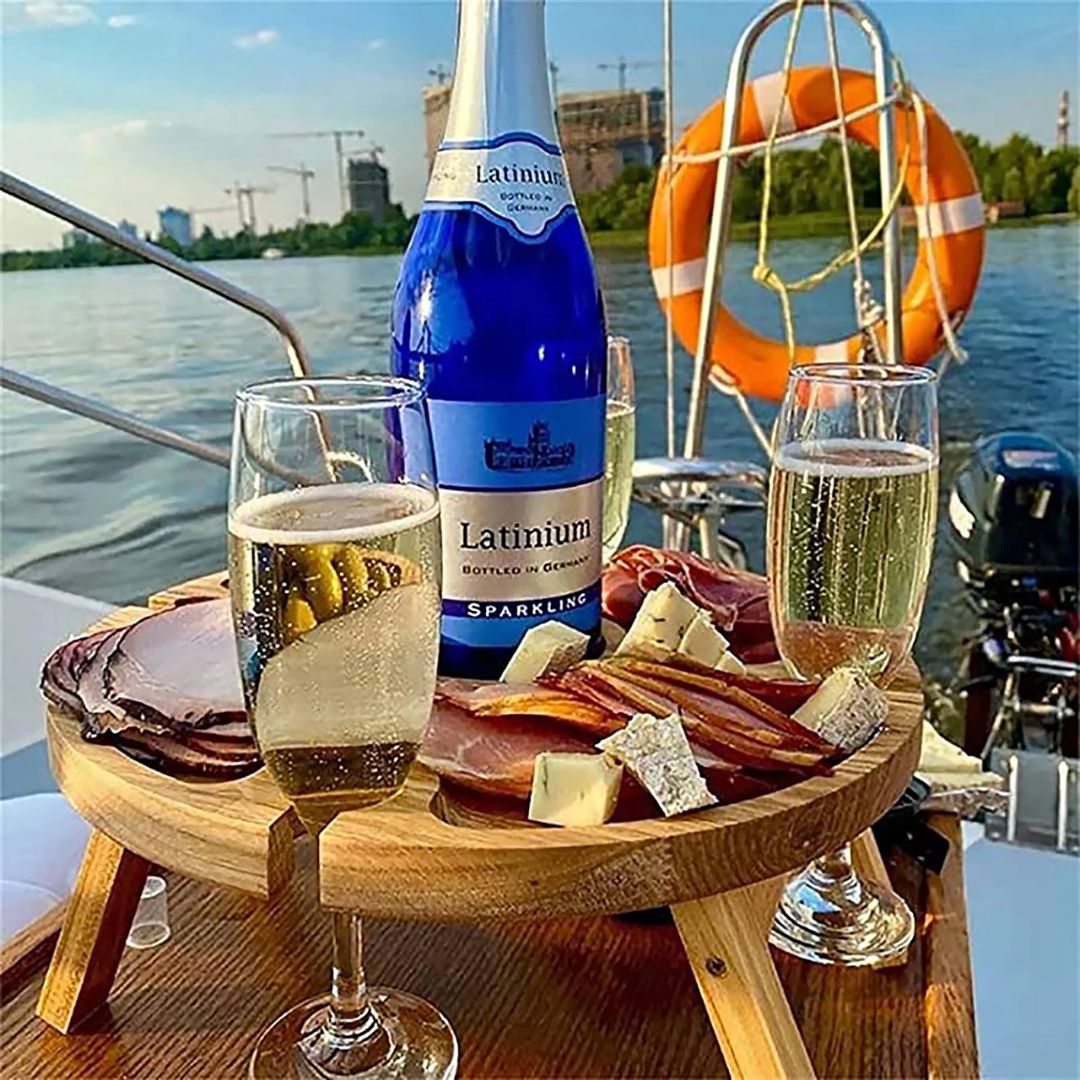CheeseBoard Delights – Stylish Wooden Picnic Accessory Skanto