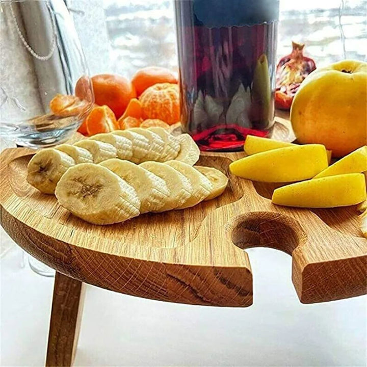 CheeseBoard Delights – Stylish Wooden Picnic Accessory Skanto