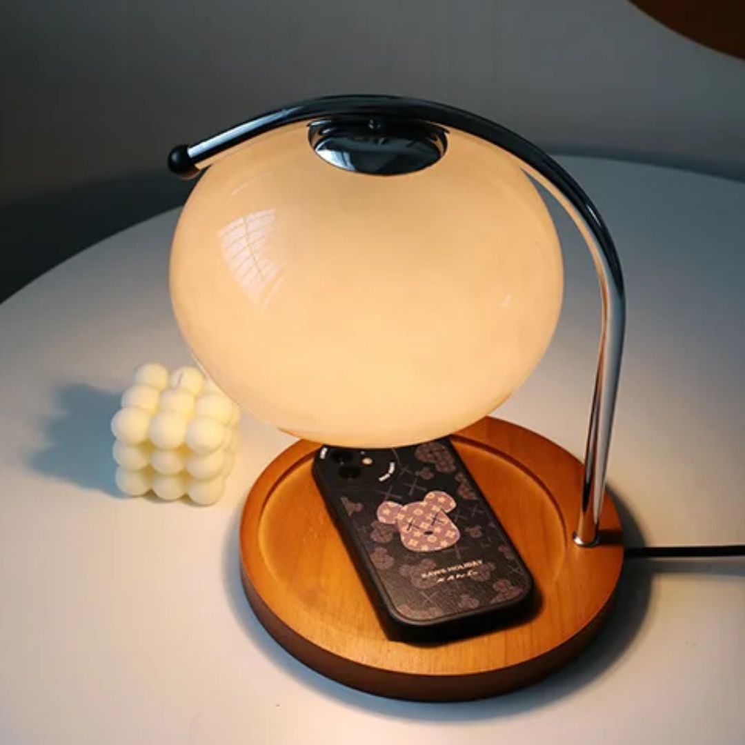 Alyssa Retro Glass Table Lamp | Skanto