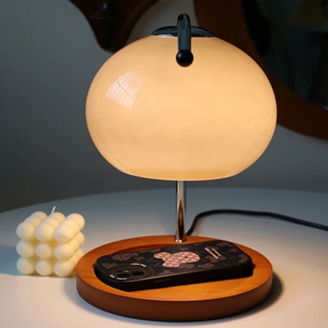 Alyssa Retro Glass Table Lamp | Skanto