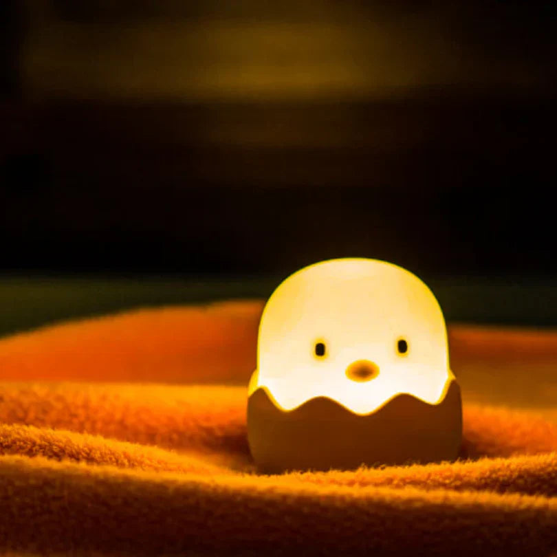 Skanto | Kylling Nattlampe for Barn – Søt LED Lampe i Eggdesign for Barnerommet