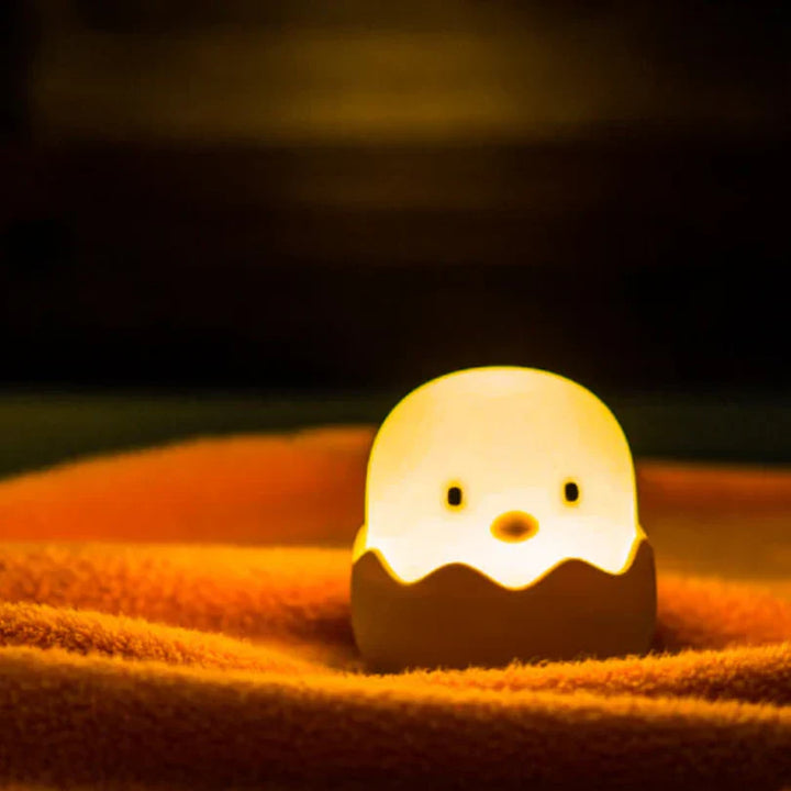 Skanto | Kylling Nattlampe for Barn – Søt LED Lampe i Eggdesign for Barnerommet