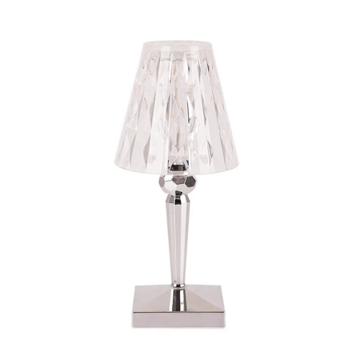 CrystalLuxe Bordlampe - Elegant Krystall Bordbelysning Skanto