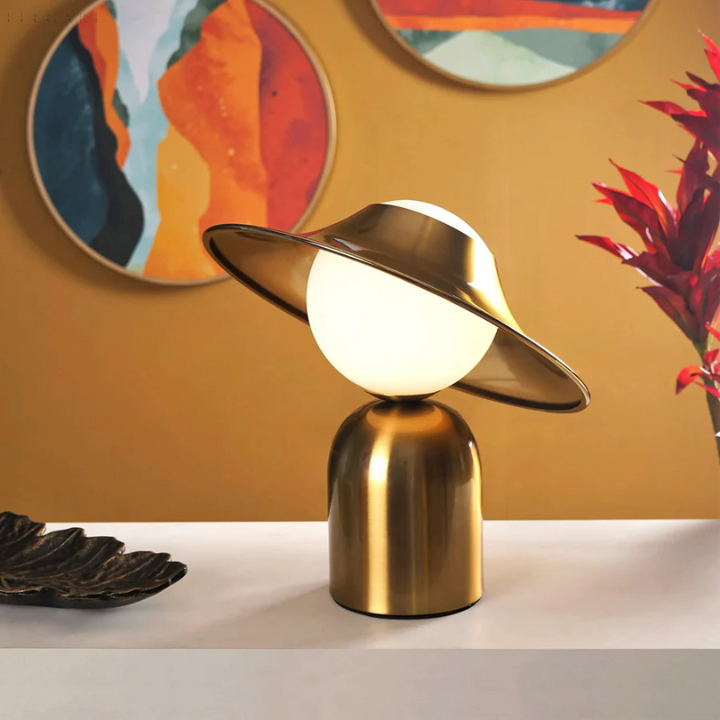 Skanto | Luksus Metall Bordlampe - GoldAura