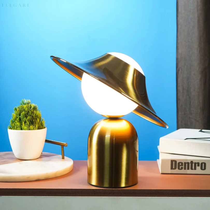 Skanto | Luksus Metall Bordlampe - GoldAura