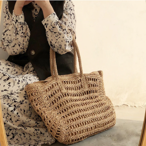 Stylish Woven Handbag for Women - BreezeTote | Skanto