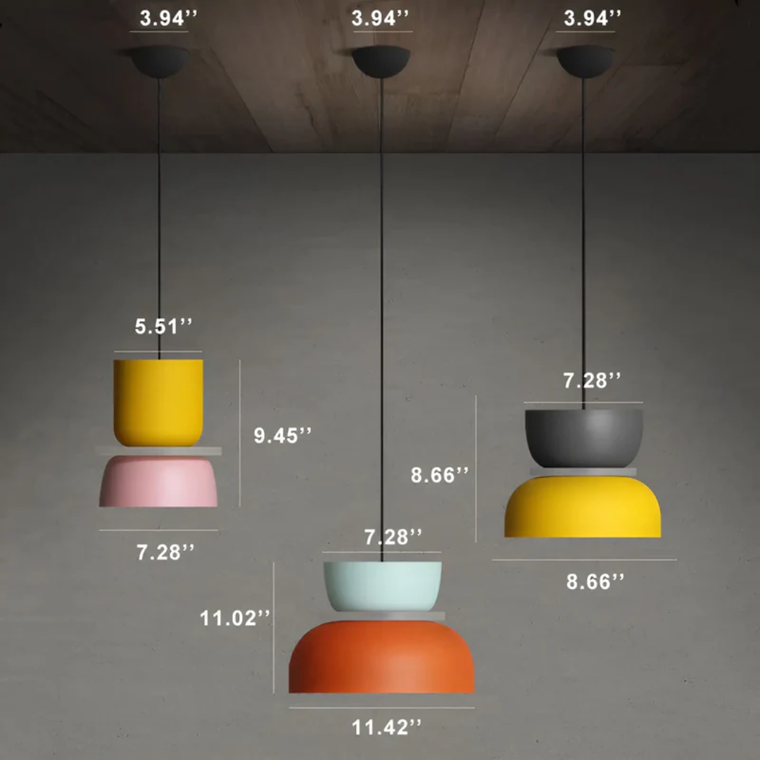 Skanto | VividGlow – Fargerik Macaron LED Pendellampe | Moderne, Stilig & Energieffektiv